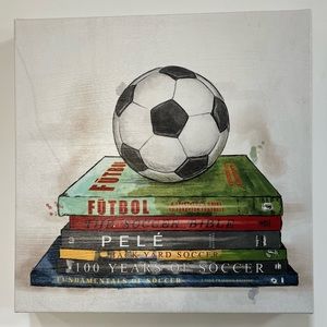 Canvas Soccer Wall Decor